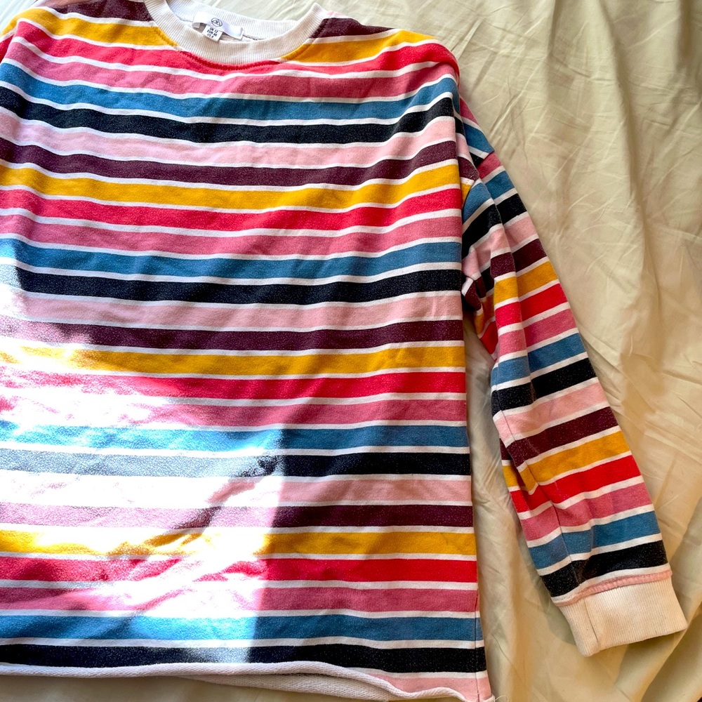 Colorblock Striped Crewneck - Picture 2 of 2
